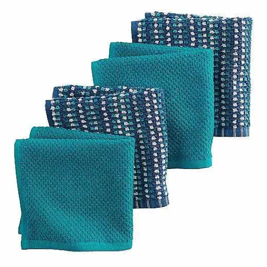 Food Network™ Kitchen Linens*Food Network Awning Stripe Dishcloth 4-Pk.